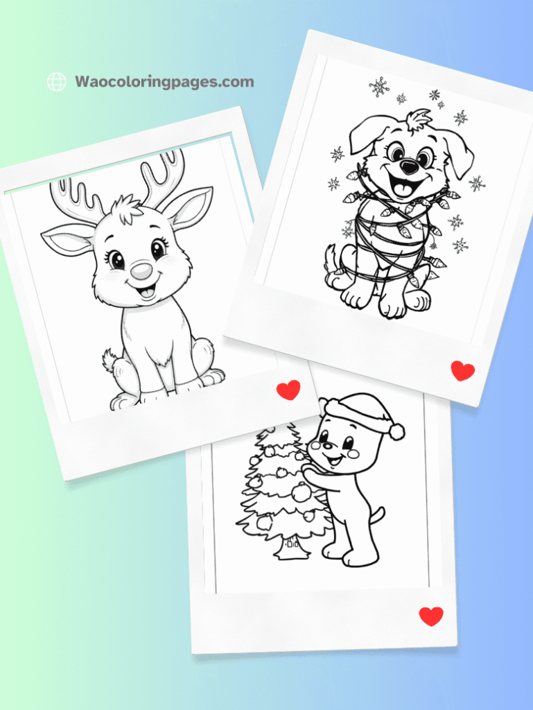 Christmas Coloring Pages 4 Bluey Christmas coloring pages
