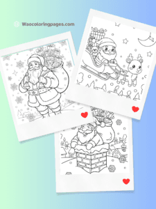 Santa Christmas Coloring pages