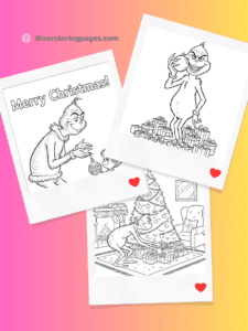 Grinch Christmas Coloring pages